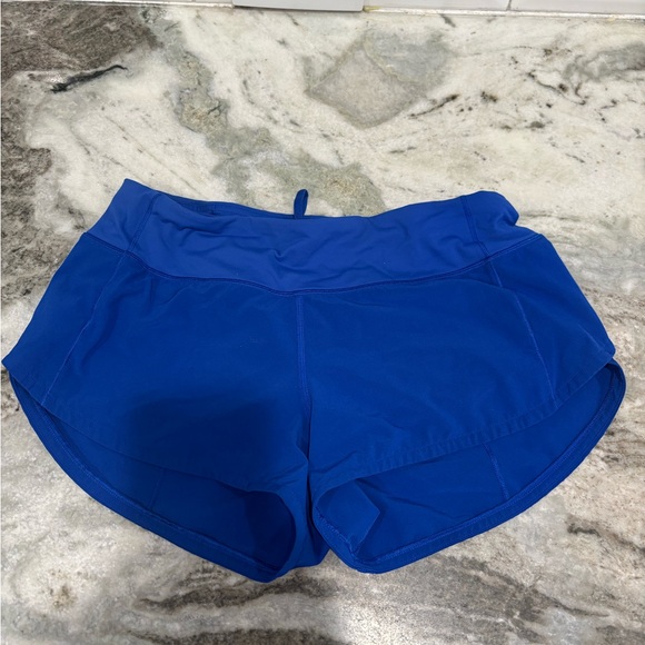 lululemon athletica Women's Vibrant Blue Athletic Shorts, Size:4 - Picture 3 of 8